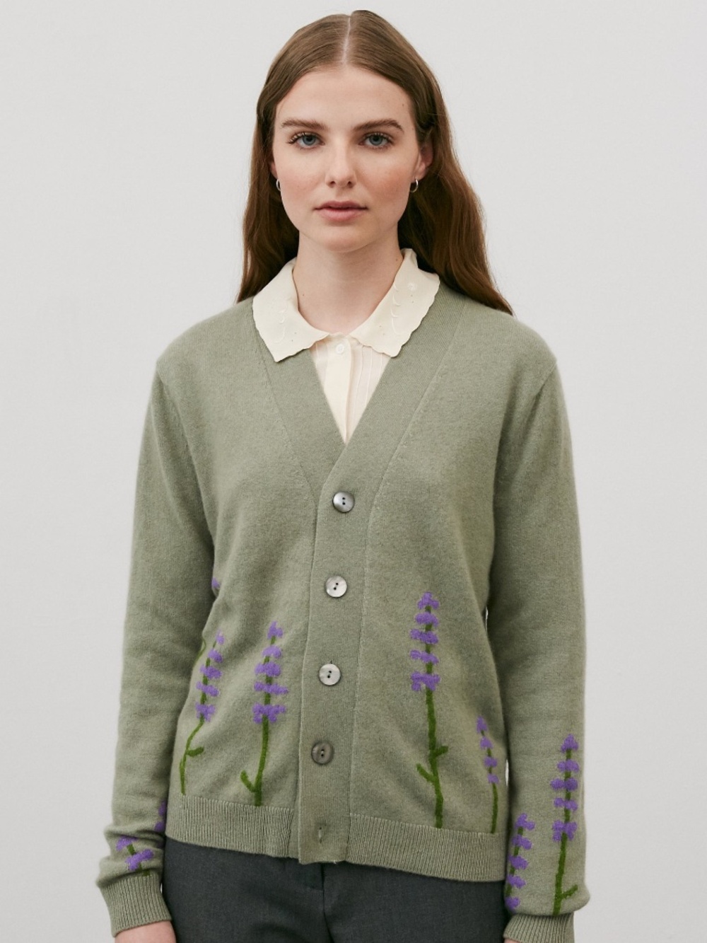 LERET LERET No. 88 Mongolian Cashmere Cardigan Sweater Knit Womens XS